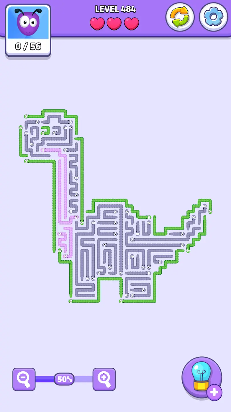 worm-escape-level-484-dinosaur-shape-puzzle.webp
